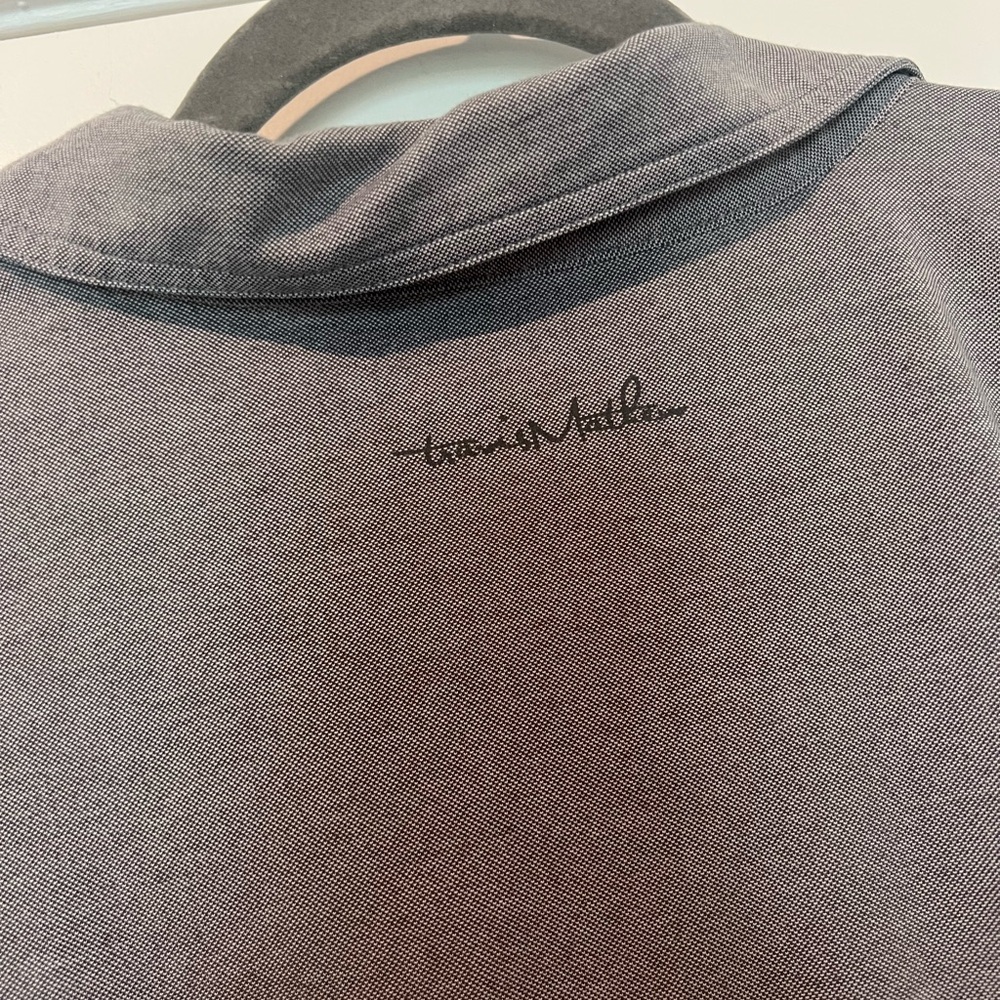 TravisMathew Can Can Polo Mens M Gray Pineapple Pocket Golf Shirt Casual - Picture 8 of 10